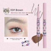 Flortte double-headed Eyebrow Pencil Brow Mascara suitable for brown, warm hair color