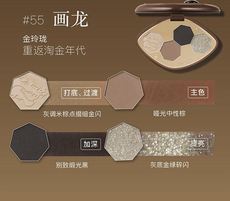 Girlcult Gold Rush 4 Colors Eyeshadow Palette