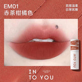 INTO YOU Shero Super Matte Lip & Cheek Mud offers a long-lasting, matte finish with a versatile formula for both lips and cheeks, featuring easy-to-blend, high-quality ingredients suitable for all lip types.