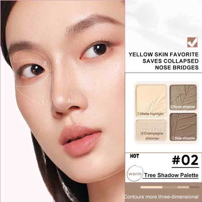 yellow skin favorite contour palette, saves collapsed nose bridges