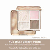 this blush shaow palette is friendly for both yellow and white skin tones