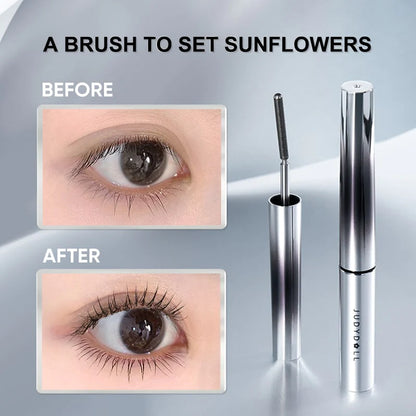 The contrast before and after using Judydoll iron mascara is obvious, the eyelashes become longer and thicker