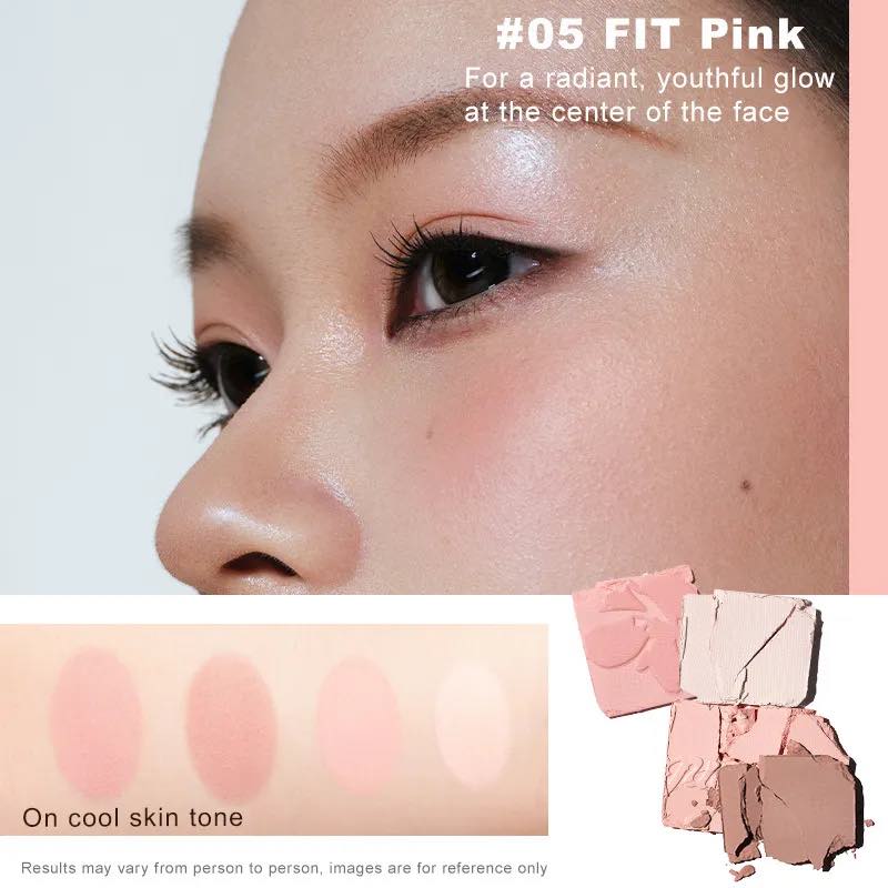 Judydoll 4 Color Blush Highlight Palette