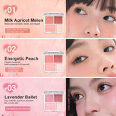 Judydoll 4 Color Blush & Highlight Palette 3 colors to choose