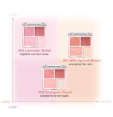 how to choose the Judydoll 4 Color Blush & Highlight Palette according to your skin tone