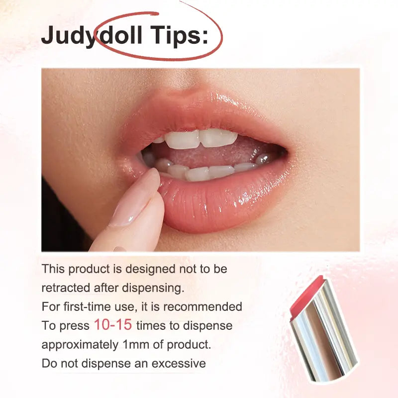 Judydoll hearty lipgloss Clear and solid lip gloss, let your lips breathe.
