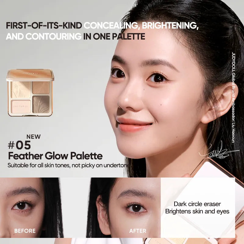 Judydoll 2 IN 1 Highlighter Contour Palette