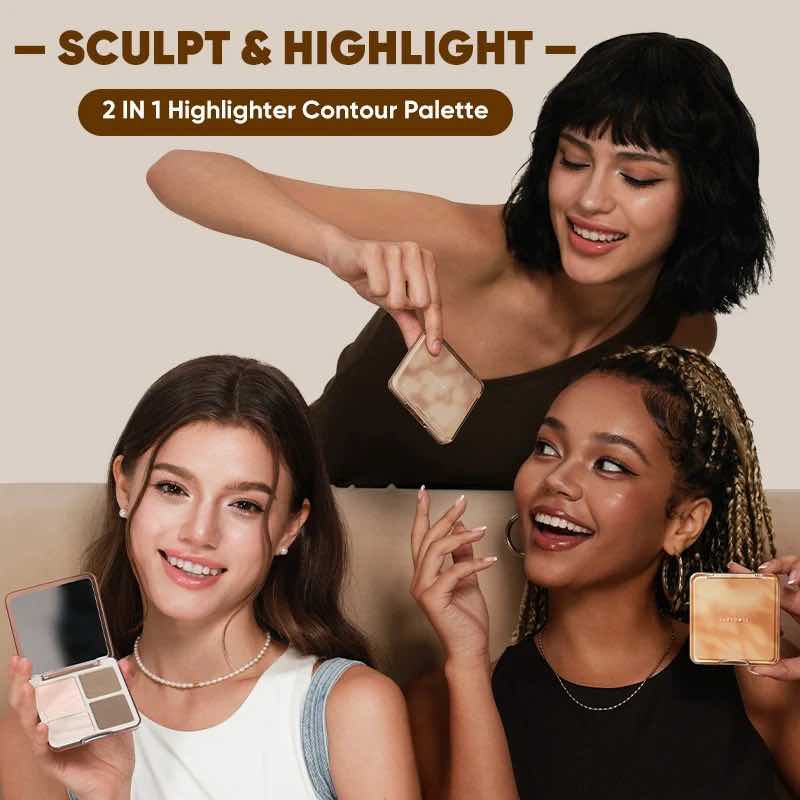 Judydoll 2 IN 1 Highlighter Contour Palette – Best Seasons Beauty