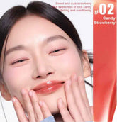 the model shows the Judydoll Ice Watery Lip Gloss in 