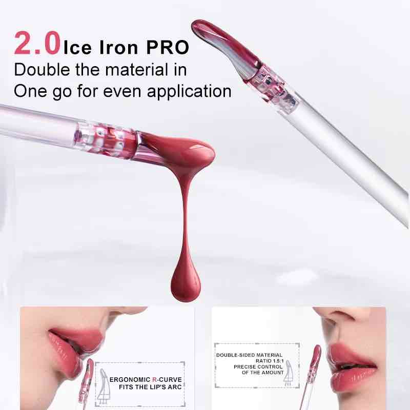 Judydoll Ice Watery Lip Gloss with the upgraded iron brush, one go for even application