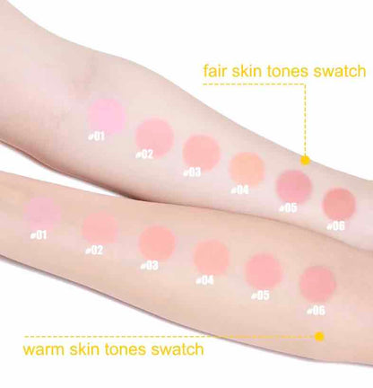 all Judydoll Sport Chic Liquid Blush colors, suitable for all skin tones