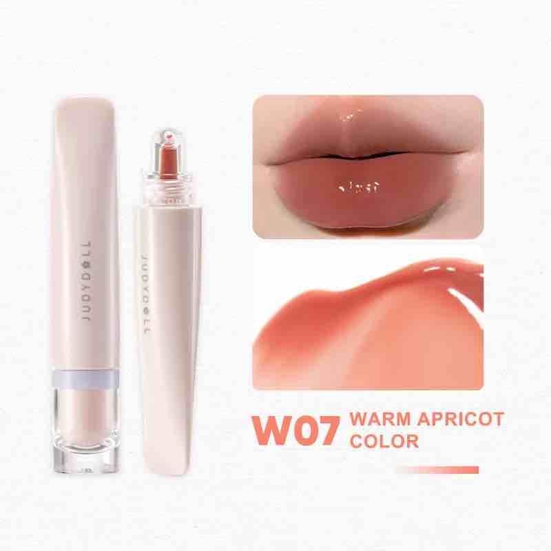 Judydoll Sweety Lip Jelly w07 warm apricot color, make your lips glossy 