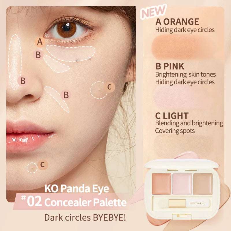 Judydoll Three-Shades Concealer Palette