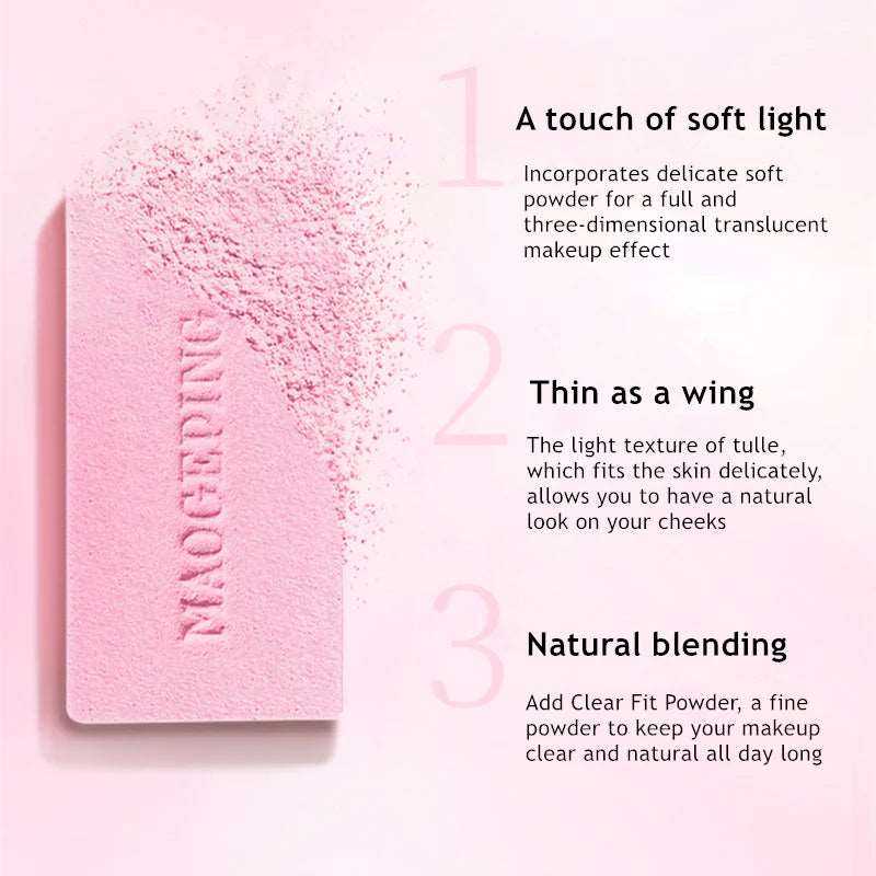 MAOGEPING Gauzy Magic Blush, a must-have blush for professional makeup artists. The light texture and soft powder, fits the skin delicately, have a natural look and last for all day! 