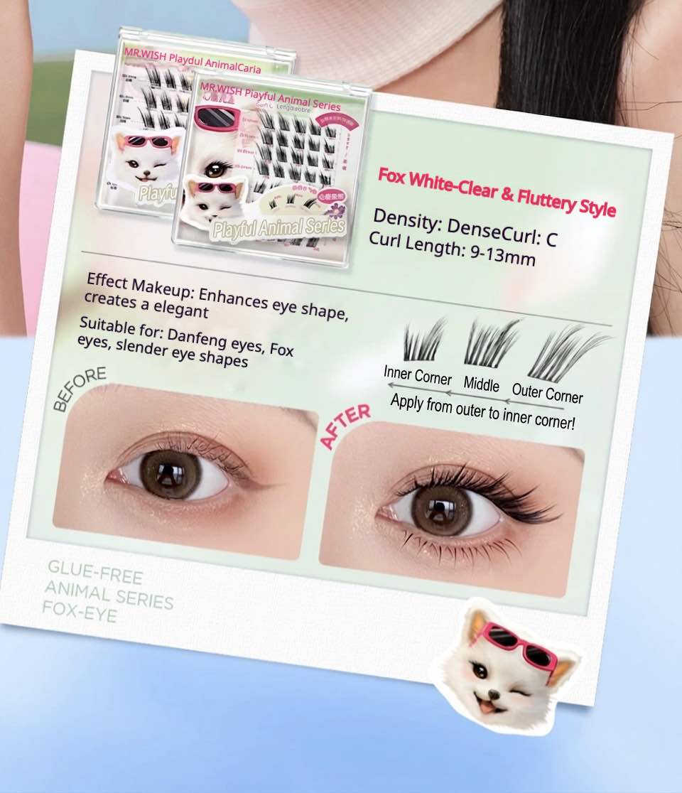 MR.WISH Animal Series Glue-Free False Eyelashes
