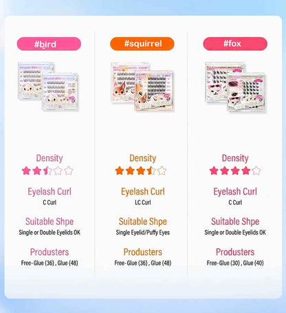MR.WISH Animal Series Glue-Free False Eyelashes