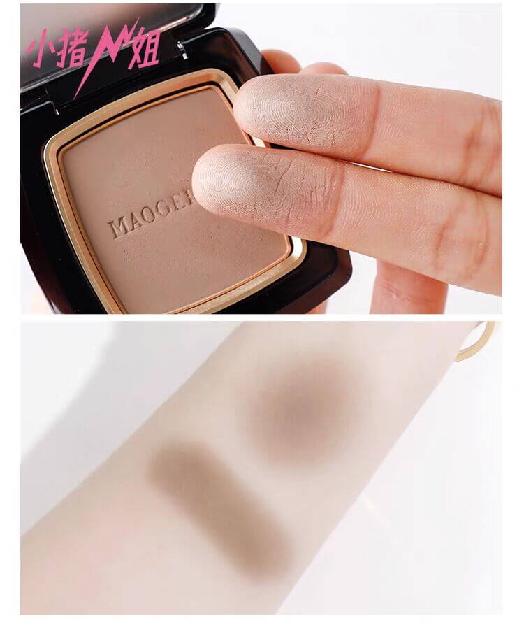 Maogeping 3D Highlighting Shading Powder achieves a sculpted, natural look with this multi-effect contouring powder. Cool gray-brown tones blend seamlessly into the skin, perfect for all skill levels.