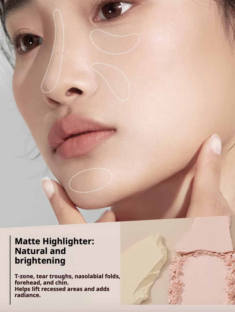 Mooekiss Magnetic Tri-Color Contouring Palette