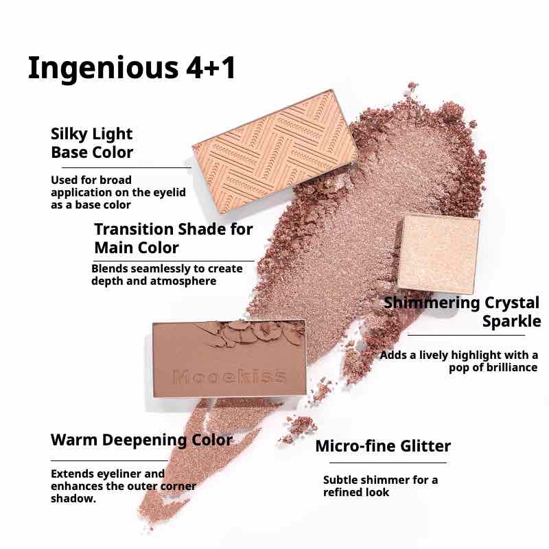 Mooekiss Soulmate Interchangeable 5-Color Eyeshadow Palette