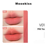 Mooekiss Soft Lip Cream v01 in milk tea color, suitabel for fair skin tones.