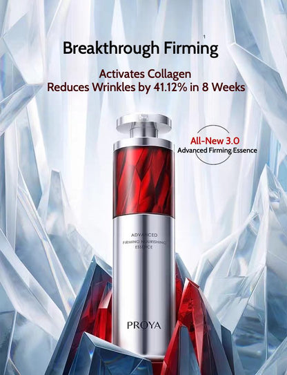 PROYA Retinol Wrinkles and Firming Essence precisely targets fine lines, firms contours, improves dullness, hydrates, and refines pores, promoting elasticity and smoothness.