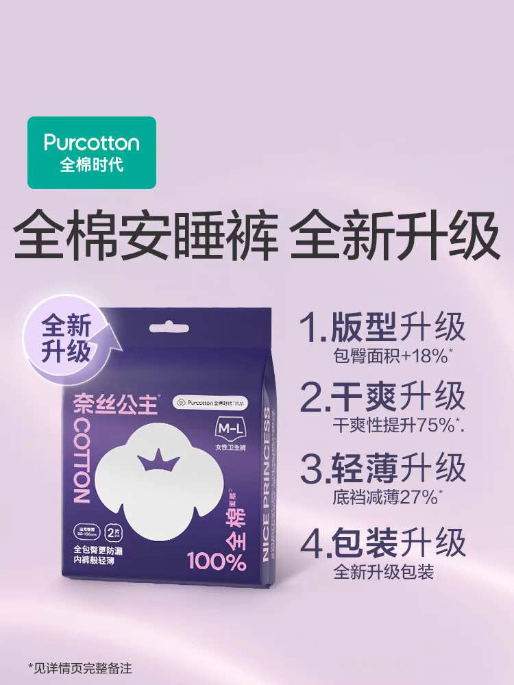 PURCOTTON Sanitary Napkin Pants For Night