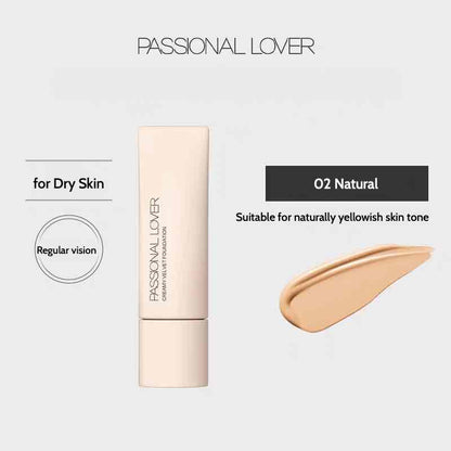 Passional Lover Creamy Velvet Foundation features a lightweight, water-like formula with nourishing plant extracts that hydrate and balance your skin, delivering a flawless, breathable, and poreless makeup base.