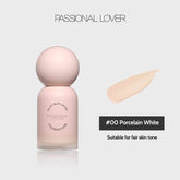 Passional Lover Velvet Blur Lasting Foundation offers a seamless matte finish with advanced oil-absorbing particles, perfect for oily skin. Its dual-layer system ensures long-lasting wear and natural texture, while the soft-focus effect provides flawless coverage without powdery residue.