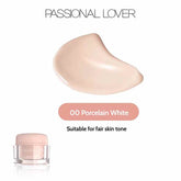 Passional Lover Velvety Cream Foundation provides ultra-moisturizing, flawless satin coverage. Ideal for all skin types, it offers a smooth, invisible finish that lasts all day.