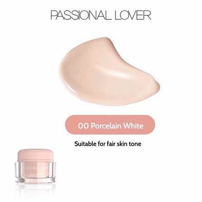 Passional Lover Velvety Cream Foundation provides ultra-moisturizing, flawless satin coverage. Ideal for all skin types, it offers a smooth, invisible finish that lasts all day.