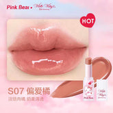 Get a glossy, plump pout with Pink Bear Hello Kitty Sugar Glossy Lipstick. Featuring a 3D light-reflecting shine, this lightweight, non-sticky formula stays in place while keeping your lips soft and hydrated with dual-action lip care essence. 