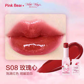 Get a glossy, plump pout with Pink Bear Hello Kitty Sugar Glossy Lipstick. Featuring a 3D light-reflecting shine, this lightweight, non-sticky formula stays in place while keeping your lips soft and hydrated with dual-action lip care essence. 