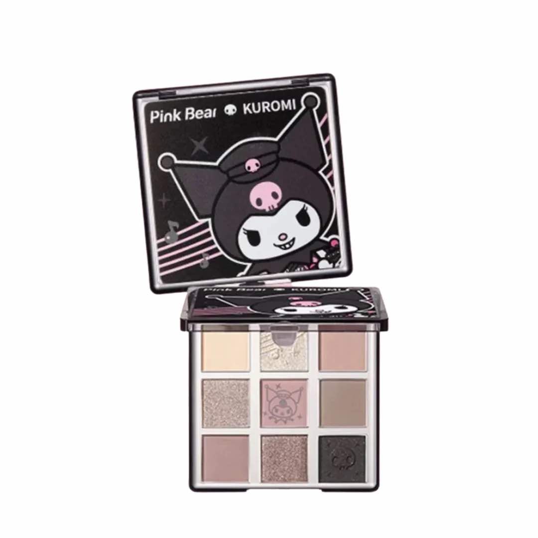 Pink Bear Sanrio My Melody Kuromi 9 Colors Eyeshadow Palette