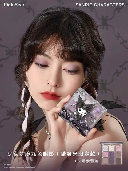 Pink Bear Sanrio My Melody Kuromi 9 Colors Eyeshadow Palette