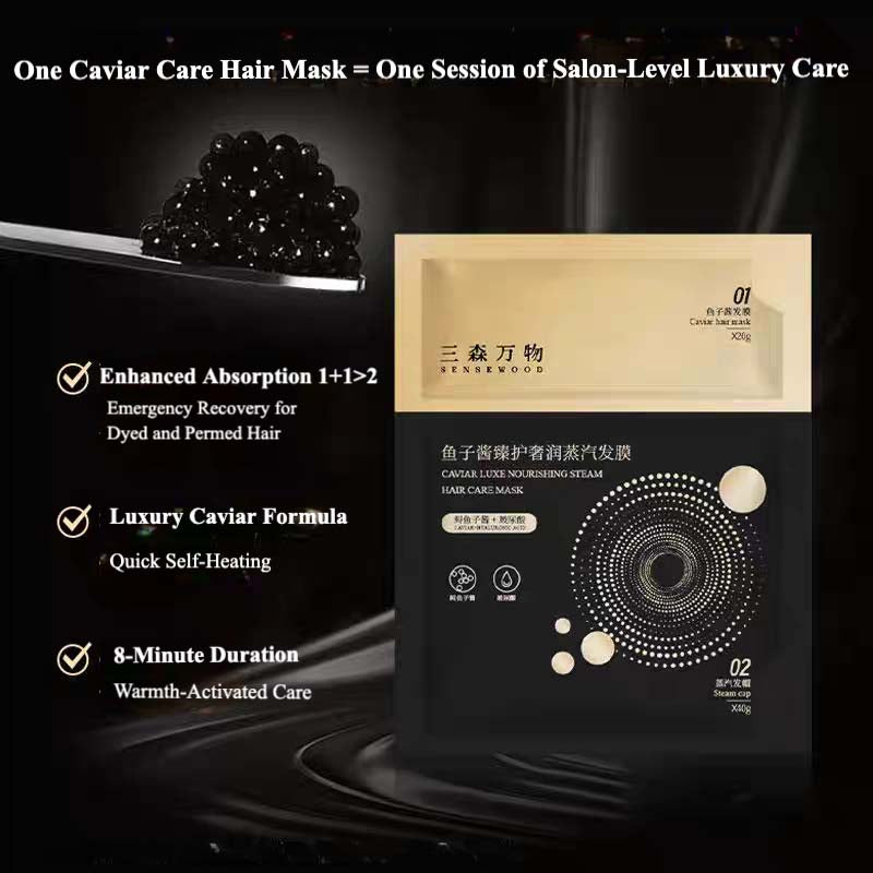 SENSEWOOD caviar nourishing steam hair mask