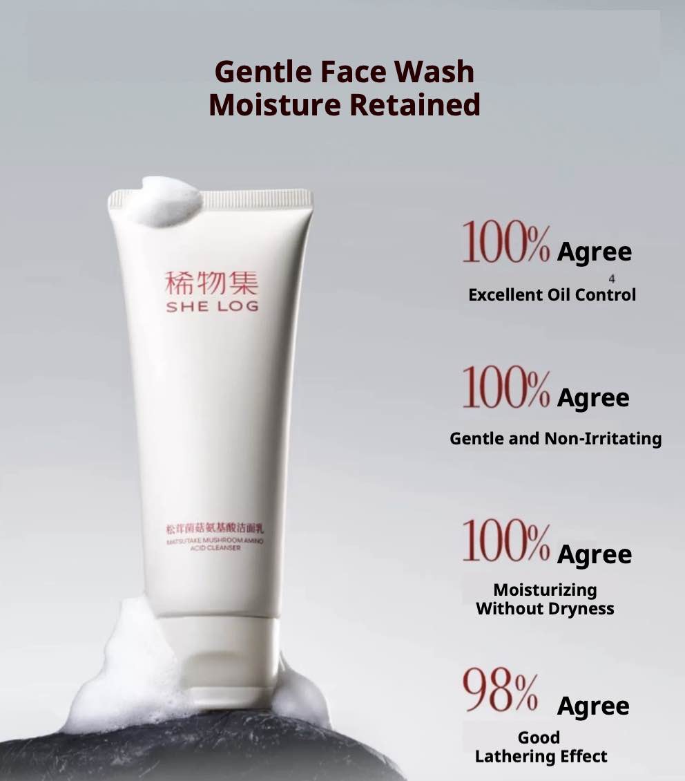 SHE LOG Matsutake Mushroom Amino Acid Cleanser