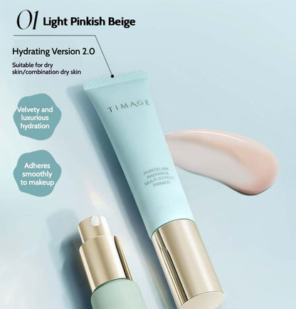 TIMAGE Makeup Base Primer achieves a smooth matte finish with long-lasting oil control. This lightweight primer covers pores, prevents makeup loss, and keeps your skin fresh and shine-free all day. 