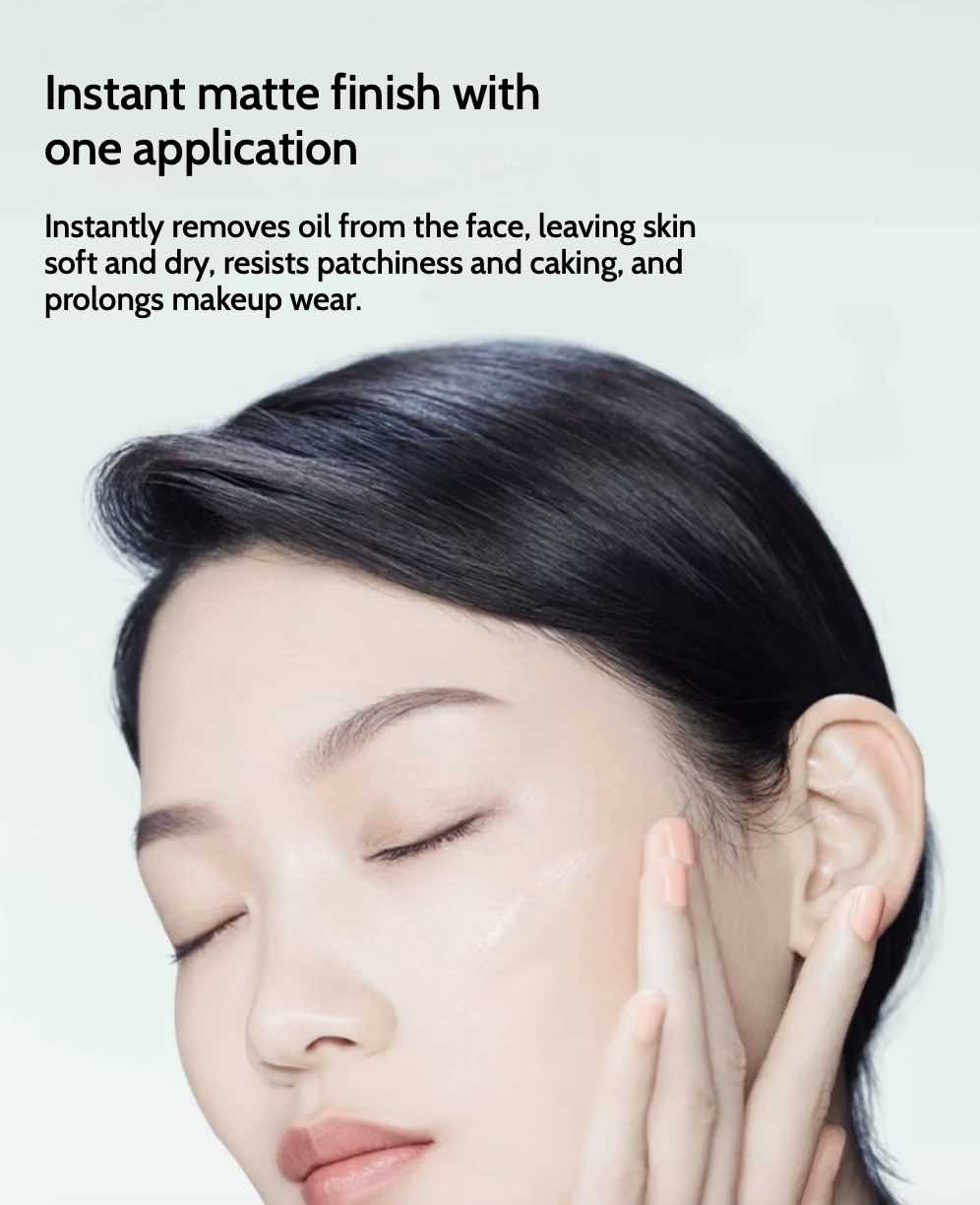 TIMAGE Makeup Base Primer achieves a smooth matte finish with long-lasting oil control. This lightweight primer covers pores, prevents makeup loss, and keeps your skin fresh and shine-free all day. 
