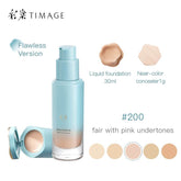 TIMAGE Matte and Lasting Foundation with Concealer in shade 