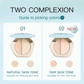 TIMAGE Two-Shade Matte Highlighter Cream Palette: Achieve a flawless, 3D glow with creamy highlights and soft-focus matte powders. Brighten dull areas, smooth pores, and enjoy long-lasting, natural-looking radiance in a universally flattering beige tone.