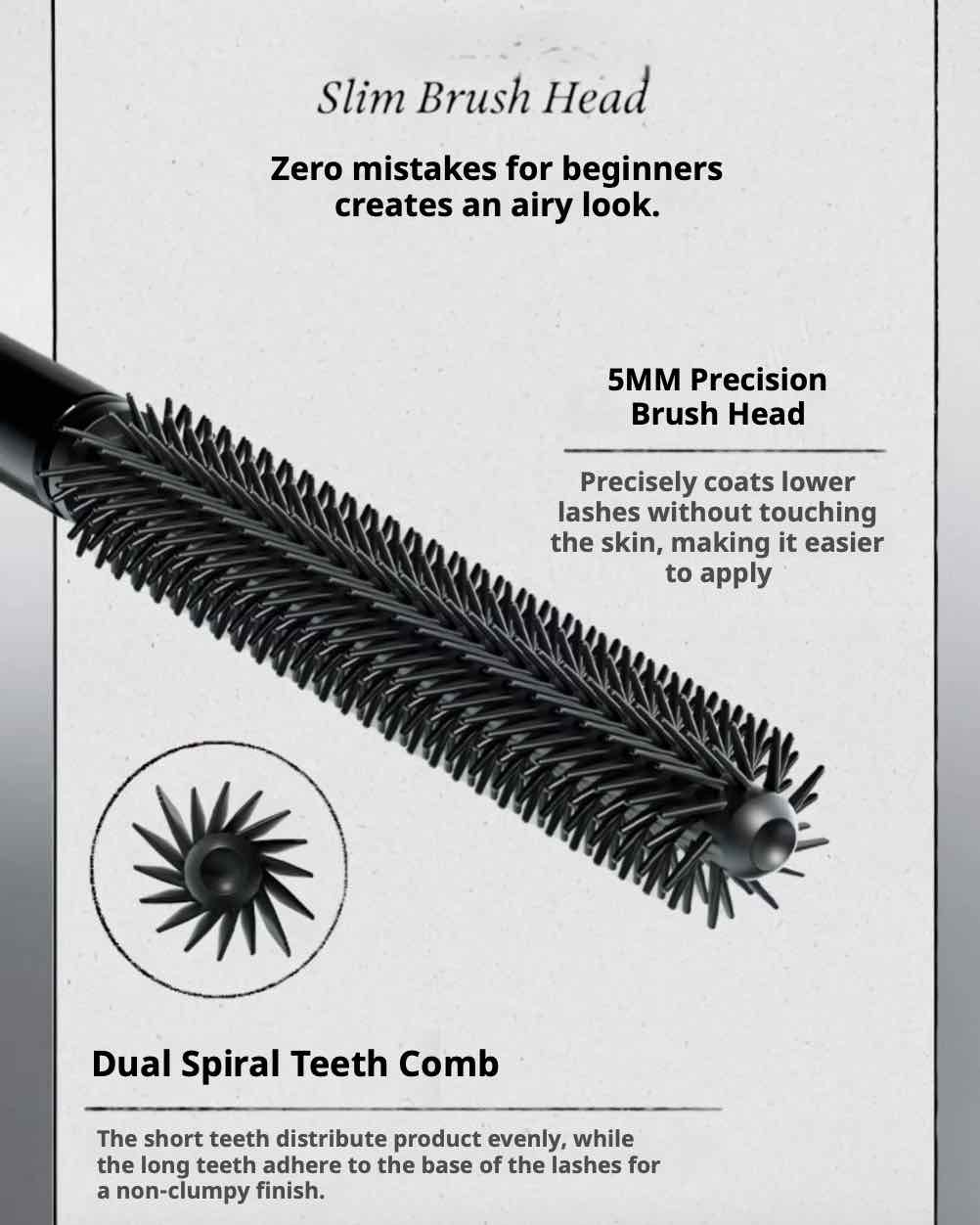 INSBAHA Wave Curling Lengthening Waterproof Mascara