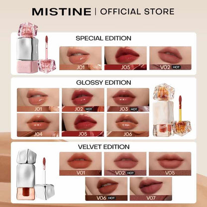 MISTINE Latte Velvet Lip Cream / Juicy Lip Glaze