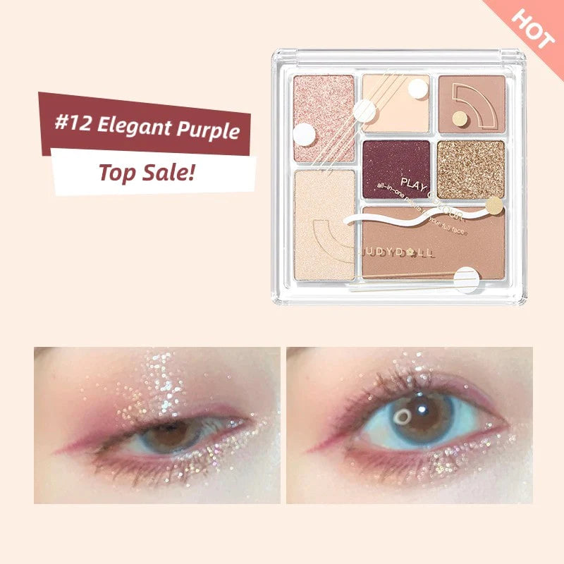 Judydoll Play Color ALL-IN-ONE Palette in elegant purple 