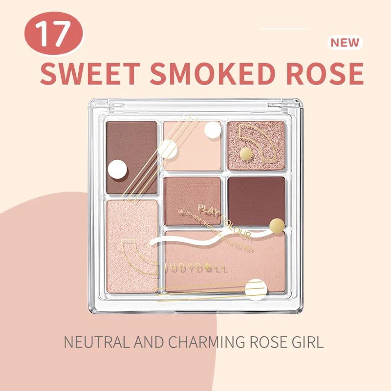 Judydoll Play Color ALL-IN-ONE Palette in Sweet Smoked Rose 