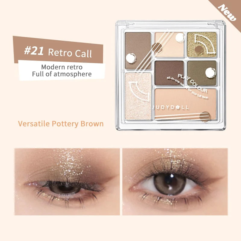 Judydoll Play Color ALL-IN-ONE Palette in retro call 