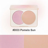 Judydoll D03 pomelosun blush, featuring an soft pink and astringent rose color combination for a radiant look