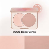 judydoll blush duos D06 rose verse, featuring an nude milk pink and skin-like color for a radiant look